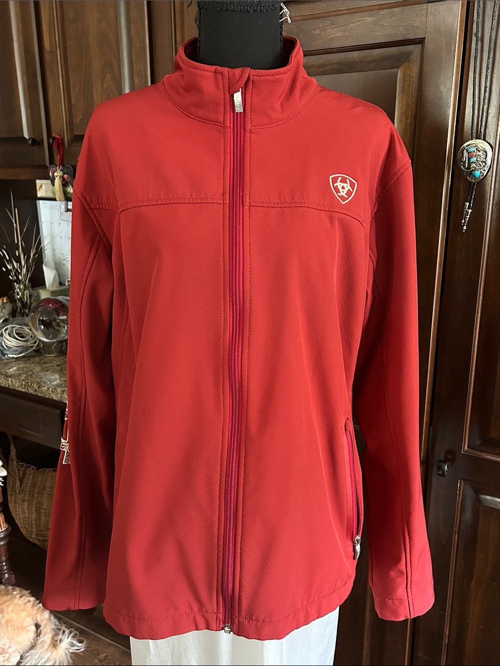 Ariat Rust Sz XXL Zip-Front Soft Shell Performance Jacket